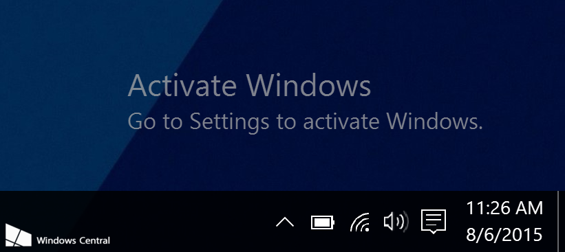 Getting Rid Of Activate Windows 10 Watermark